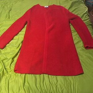 Old Navy red long cardigan. Perfect shape, size M